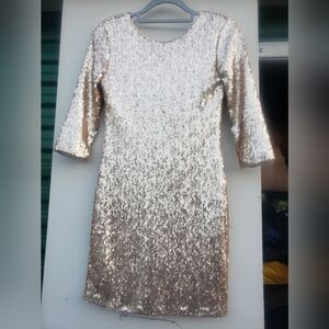 Gold Sequin Party Dress TNFC